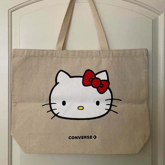 Sanrio Handbags - Hello Kitty x Converse Canvas Tote (New)